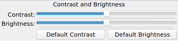 Contrast and Brightness (Bias) preferences