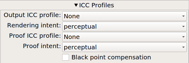 ICC Profiles Preferences