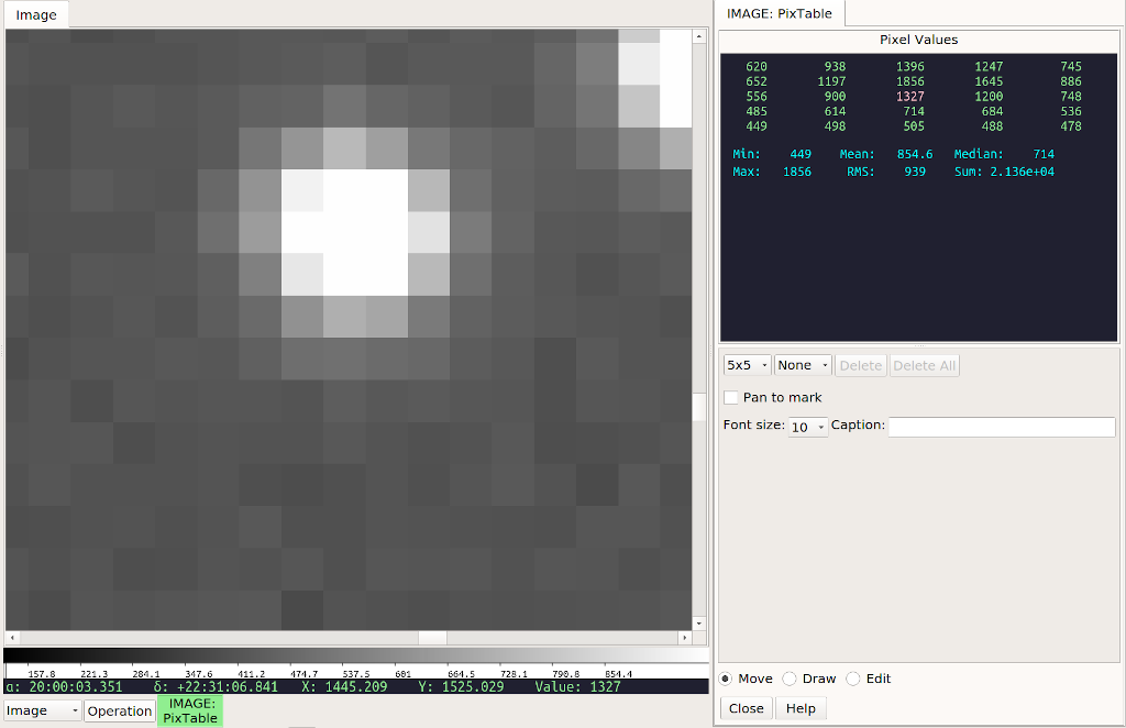 PixTable plugin